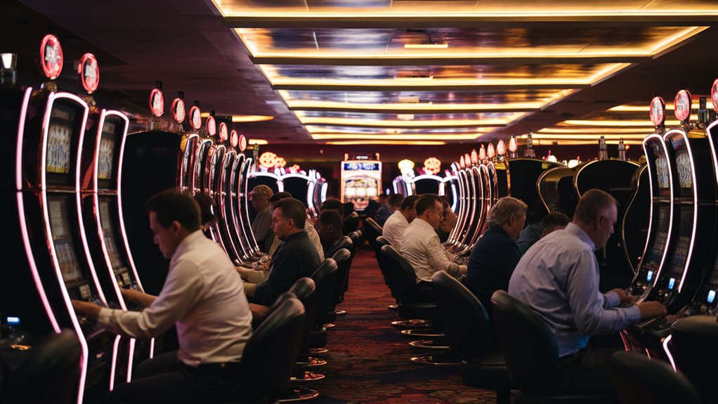busy evening gambling time