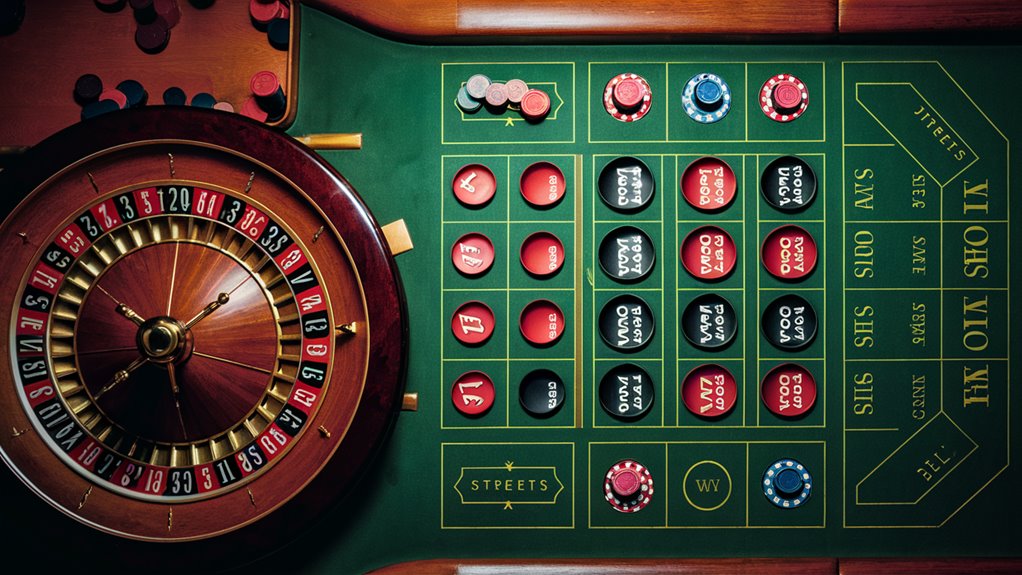 roulette wagering options available